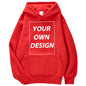 Customized DIY Print Men Woman Autumn Winter Hoodies Casual Classic Pullovers Simple Comfy Streetwear Soft Warm Sports Clothing