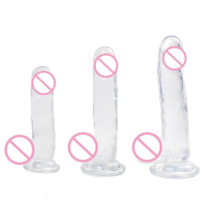 Huge Dildo Erotic Soft Anal Butt Plug Realistic Penis Strong Suction Cup Dick Toy for Adult G-spot Orgasm Sex Toys for Woman