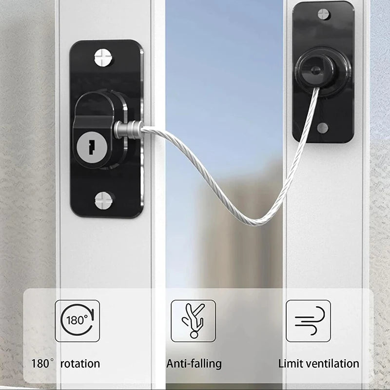 4/8Pcs/lot Child Protection Baby Safety Window Lock   Child Safety Locks Protection for Windows From Children Lock