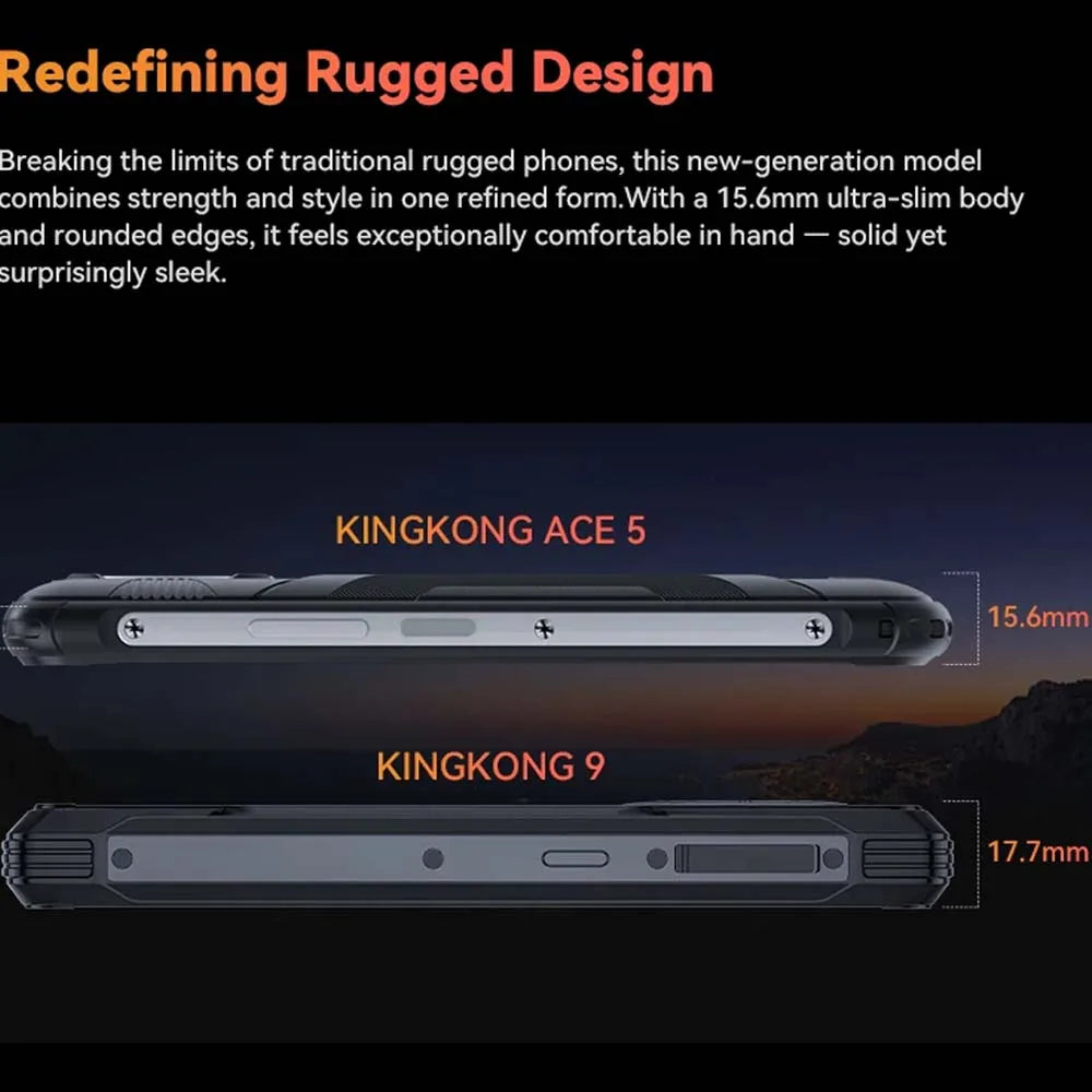 [Shipping From Poland] Cubot KingKong ACE 5 Android 16  10200mAh Rugged Smartphone 20GB(8+12) RAM 256GB ROM 6.745" 120Hz NFC