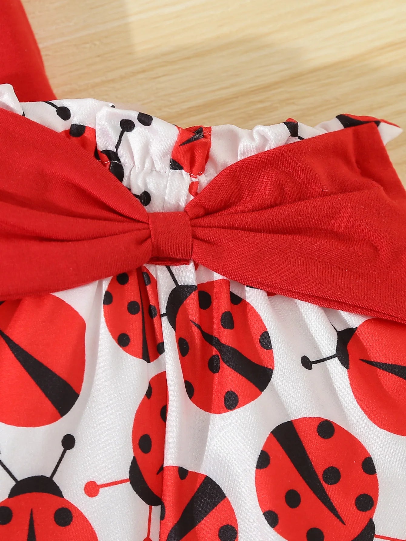 Summer Adorable Ladybug Outfit 2pcs Set for Baby Girls Sleeveless T-shirt +Causal Shorts Infant Newborn Cute Baby Girl  Clothes