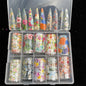 New Flower Nail Foils for Transfer Paper Stickers Floral Adhesive Fruit Nails Wraps Fish DIY Water Marble Nail Art Decorations