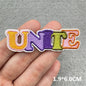 Cartoon Embroidered Patches For Clothing Slogan Letters Embroidery Patch For Clothes Iron On Patches On Clothes Jackets DIY