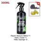 Car Plastic Leather Restorer Spray Polish Cleaner Coating Agent  Back To Black More Gloss Car Cleaning Products S3