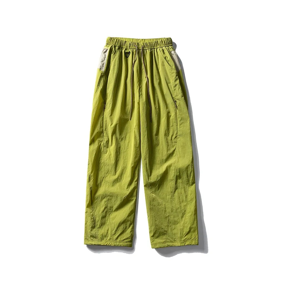 Outdoor Sports Casual Track Pants Men Women Lightweight Hiking Breathable Waterproof Quick Dry Loose Techwear Cargo Pant Trouser