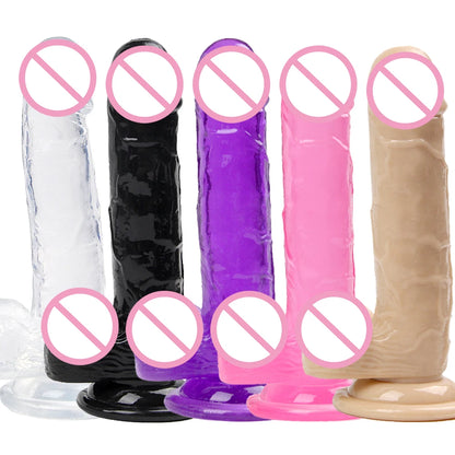 Huge Dildo Erotic Soft Anal Butt Plug Realistic Penis Strong Suction Cup Dick Toy for Adult G-spot Orgasm Sex Toys for Woman