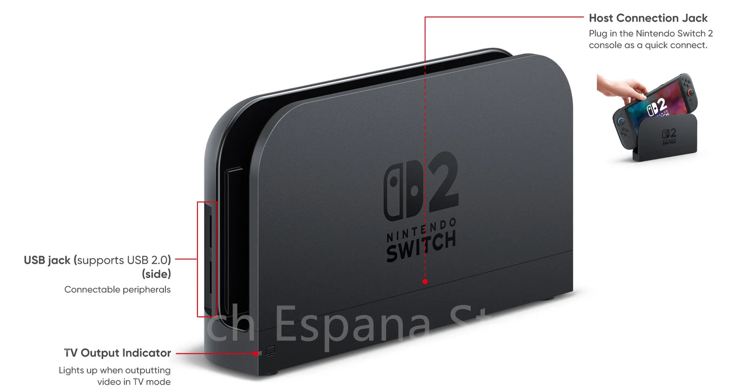 Nintendo Switch 2 Portable Game Console, 7.9 Inch Screen, 120Hz, with Joy-Con 2, Hdr, Magnetic Tv Mode, Laptop Pc