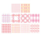 200Sheets Grid Pad Paper  8*8cm Aesthetic Non-Adhesive Plaid Design for Journaling, Planners & Study Notes, Stylish School-Style
