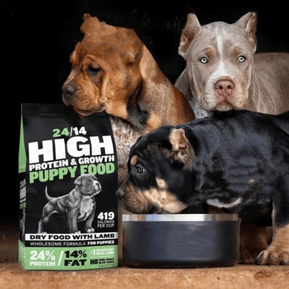 BULLY MAX HIGH PROTEIN & GROWTH WHOLESOME FORMULA FOR PUPPIES, Promotes Strong Muscle Development And Overall Health 120g