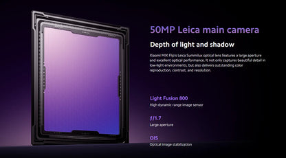 Global Version Xiaomi MIX Flip Dragon 8 Gen 3 device photo Leica 50MP Hyper charger screen "6,86Hz 67 W 12 Go