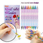 Nail Art Markers Customised Specialised Needle Tube Nail Art Pens Hand-Drawn Outline Pen Acrylic Paint Pen Set Acrylic Paintbrus