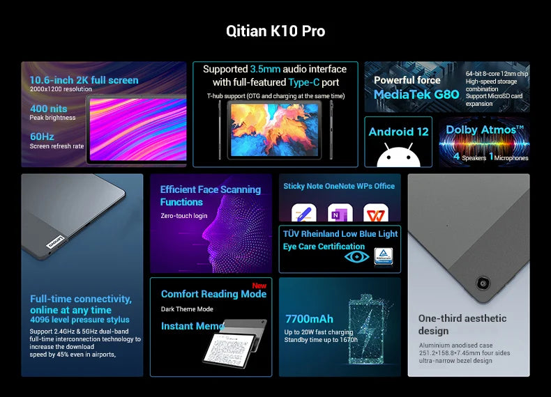 Global ROM Lenovo Tab M11 K10 11” 90Hz Display Android 13 L1 MediaTek Helio G88 8GB/128GB 7040mAh Battery 4G LTE Tablet 2025