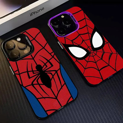 Cool S-Spider-Man Phone Case For IPhone 17 16 15 Pro Max Plus 14 13 12 11 Black White Shockproof Phone Cover