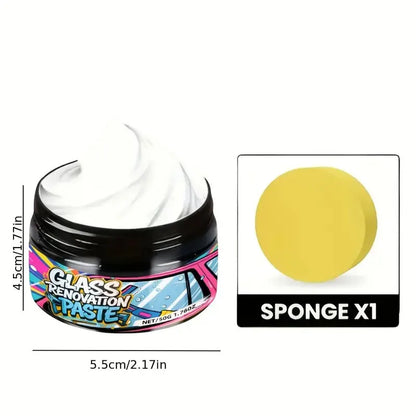 Glass Polishing Compound,Car Windshield Oil Film Remover Deep  Polishing Car Window And Mirror Repair Kit Car Scratch Compound