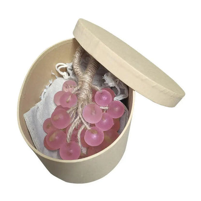Grape Handmade Soap Natural DIY Crystal Soap Fruit Aroma Scented Soap Creative Gift For Home Fragrance Friend Gift Bathroom