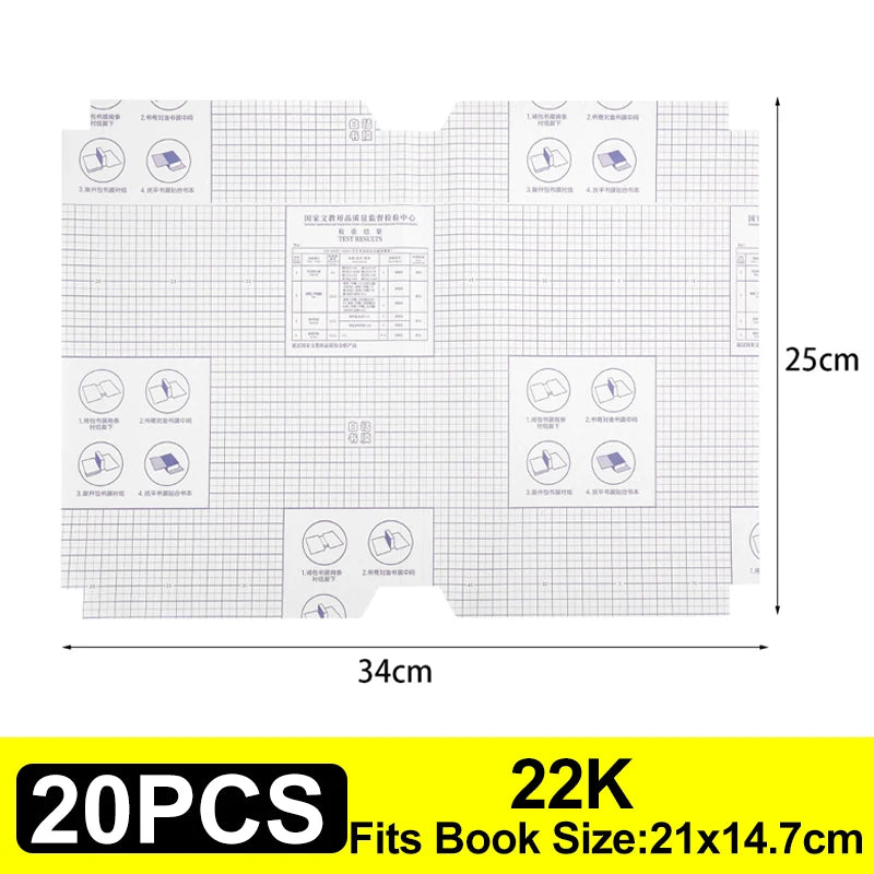 10-30Pcs A4/16K/22K Matte Clear Self-adhesive Book Cover Wrap Waterproof Textbook Skin Sleeve Students Book Wrapping Supplies