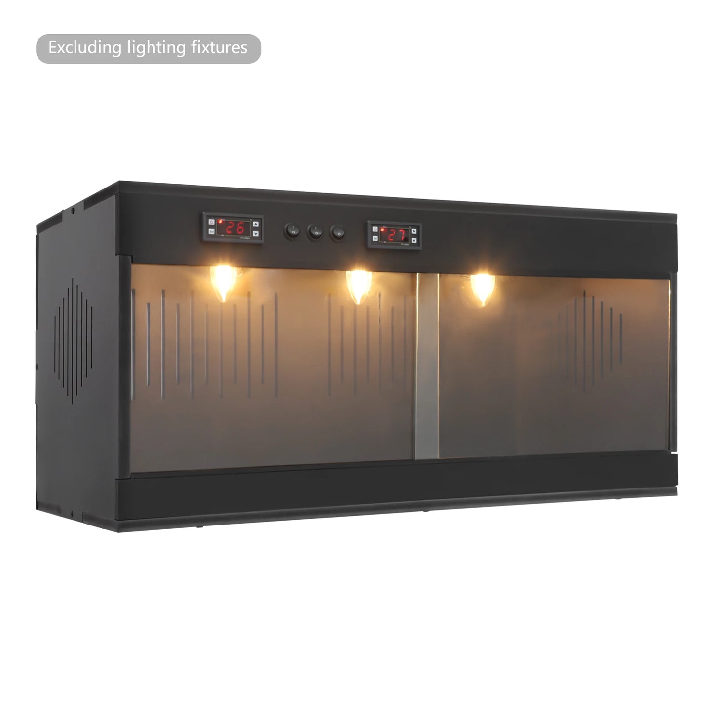 Reptile Lounge Habitat with Glass Sliding Door and Intelligent Thermostat, Reptile Breeding Box, PVC Reptile Pet Feeding Box