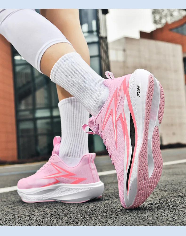 Men Running Shoes Speciality Marathon Sports Shoes Breathable Lightweight Carbon Board Women's Trend Athletic Sneakers Women