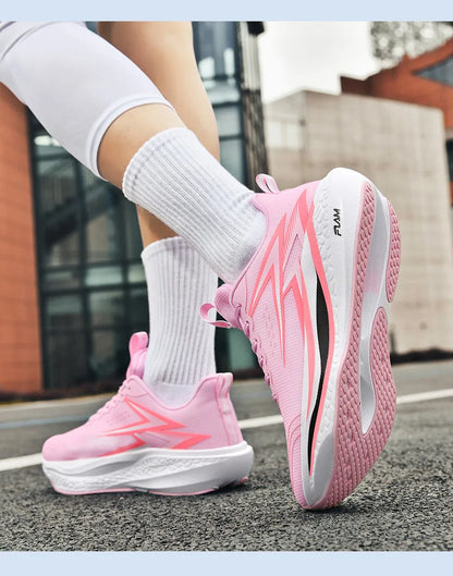 Men Running Shoes Speciality Marathon Sports Shoes Breathable Lightweight Carbon Board Women's Trend Athletic Sneakers Women