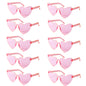 6/8/10/12pcs Wedding Bridal Shower Sunglasses Pink Red Heart Glasses Bride To Be Bridesmaid Gifts Bachelorette Hen Party Decors