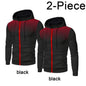 2023 Autumn and Winter New European and American Solid Color Fleece Sweater Pants Men's Casual Zipper Sports Hat Set