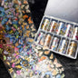 10Rolls Halloween  Flower Plaid Angel Marble  Bow Nail Foils Transfer Paper  Nail Art Stickers   Decal  Nails Decoration