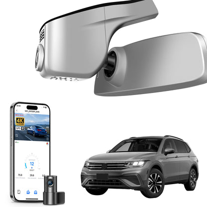 Mangoal 4K Dash Cam GPS WiFi & APP For Volkswagen Tiguan Gen2 AD BW Dash Car Camera 2018-2024 Plug and Play
