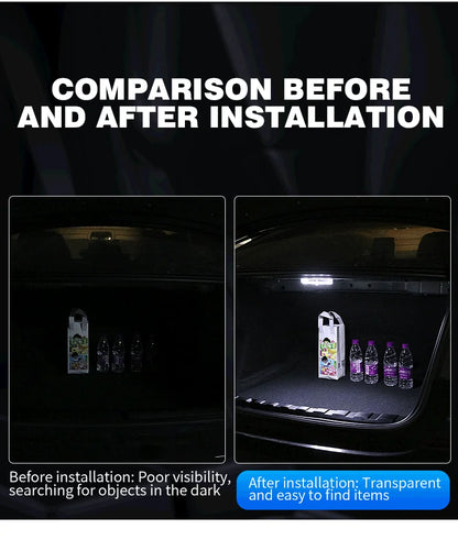 Motion Sensor Led Light 650mAH USB Rechargeable Automatic Induction Sensing Light Wireless Foot Lamp for Car Trunk Door