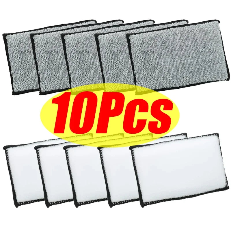 2-10Pcs Auto Detailing Tools Soft Double Side Microfiber Scrubbing Sponge Car Leather Cleaning Microfiber Towel Wax Sponge
