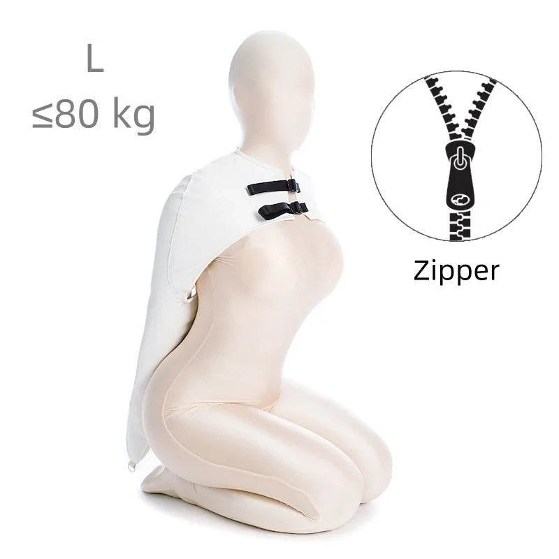 Sexy Charm Adult Rave Lingerie with Fetish Dog Hood Chest Harness Single Glove Arm Binder for Couple BDSM Body Bondage Clothing