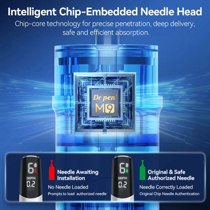 Professional Dr.pen M9 Microneedle Device With Hello Face M300 LED Mask Beauty machine Needle length 0.25 mm