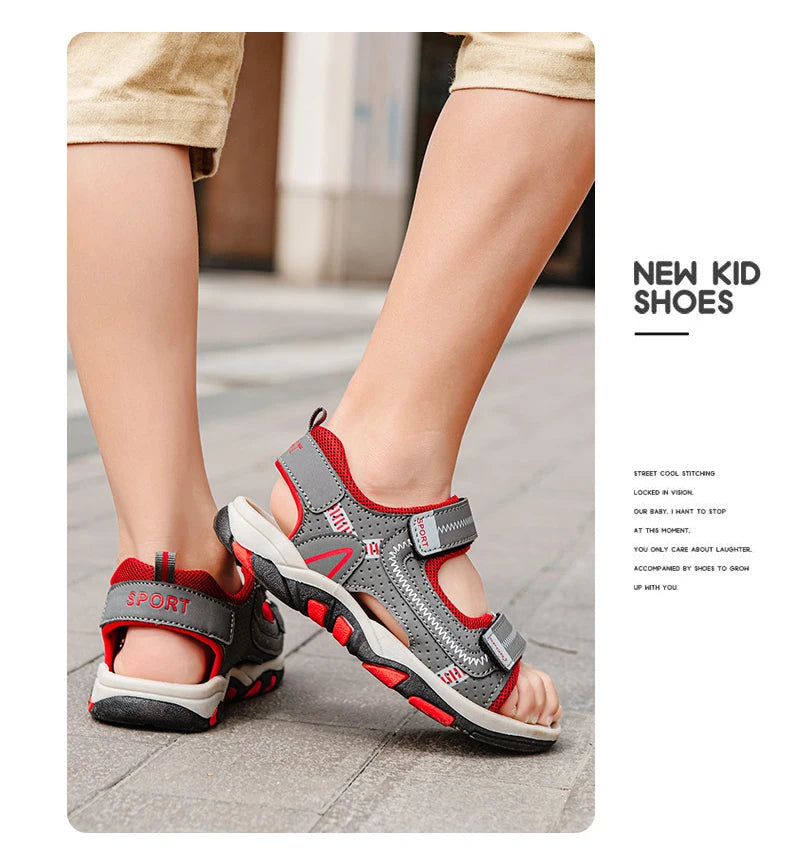 Breathable Children's Sandals Beach Shoes Boys Outdoor Sports For Kid's Girls Students Casual Sandals Anti-slip Flat Walking