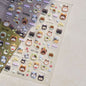 Iridescent Water Bubbles Shiny Stars Colorful 5D Nail Art Stickers Dreamy Water Drop Self Adhesive Decorations Manicure Decals