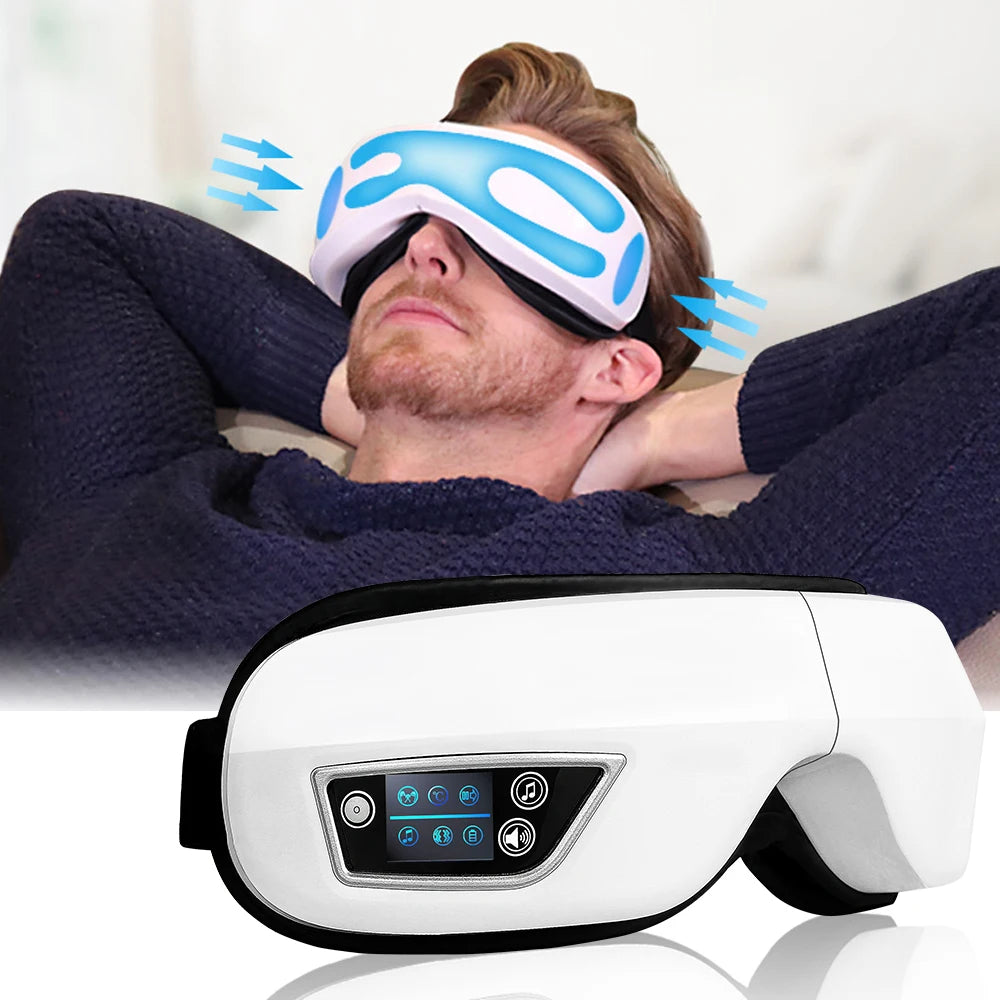 Eye Massage Device Vibration Airbag Pressure Eye Massager Bluetooth Music Relax Fatigue Eye Care Improve Sleep Tools Foldable