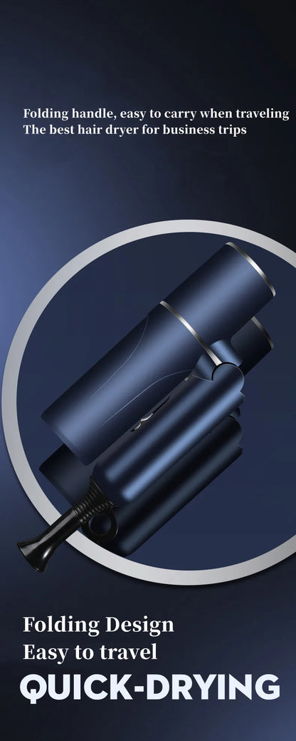Hot Selling Professional Hair Dryer Negative Ion High Power Blue Light Foldable Electric Hair Dryer Salon Hair Tools Home
