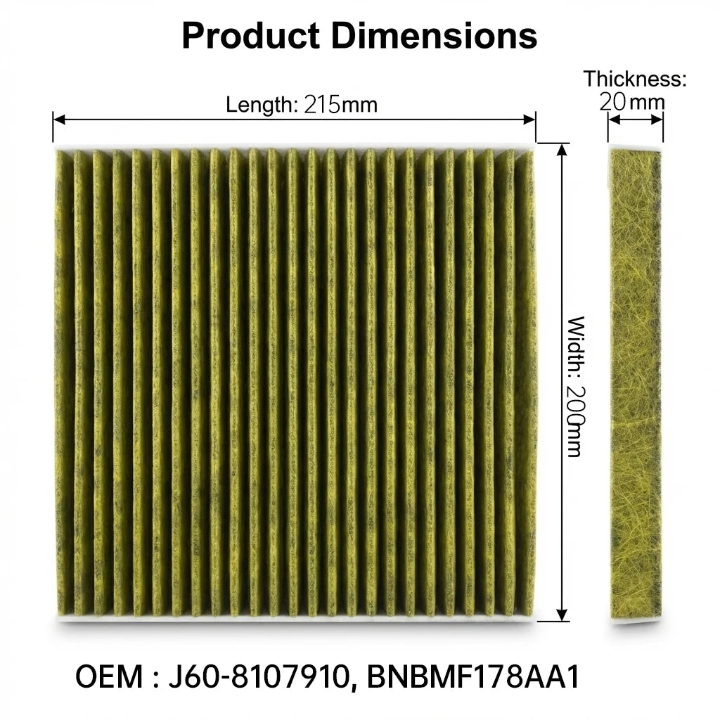 WESTGUARD Activated Carbon Air Cabin Filter For Leapmotor T03 2021- BNBMF178AA1 MK9210