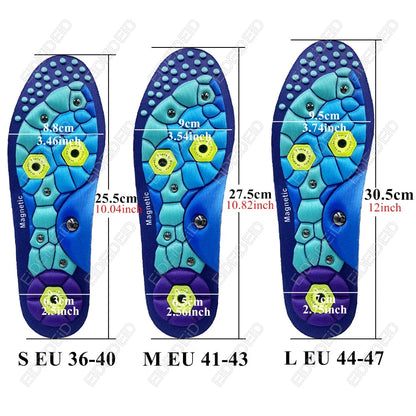 Magnetic Massage Insoles Acupressure Inserts Arch Support Orthopedic Acupressures Shoes Pads Relieve Tired for Men Women Unisex