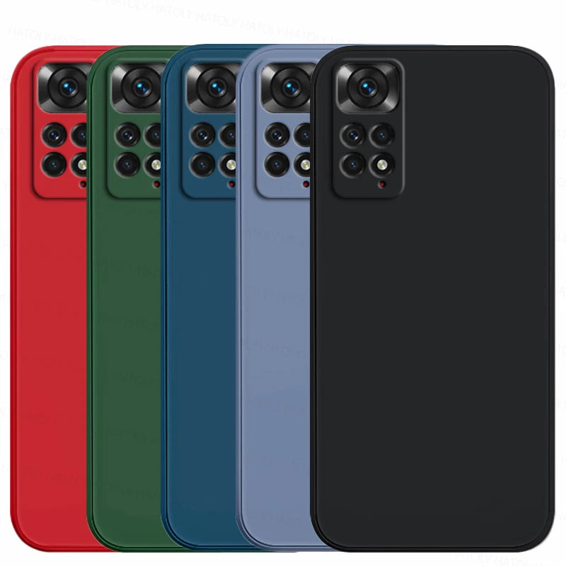 Case For Xiaomi Redmi Note 11 Case Redmi Note 11 10 10s 11s 12 12s 13 Pro Plus 5G Cover Anti-drop Liquid Silicone Cover Case