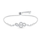 Bracelet Original 925 Silver Lucky Symbol Zircon Bracelet Luxury Jewelry For Woman Romantic Valentine's Day Jewelry Gifts