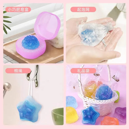 Kids DIY Soap Making Kit Gem Crystal Shapes Handcraft Art Set Creative Molding Craft Toy Birthday Gift for Girls Boys Hobby Play