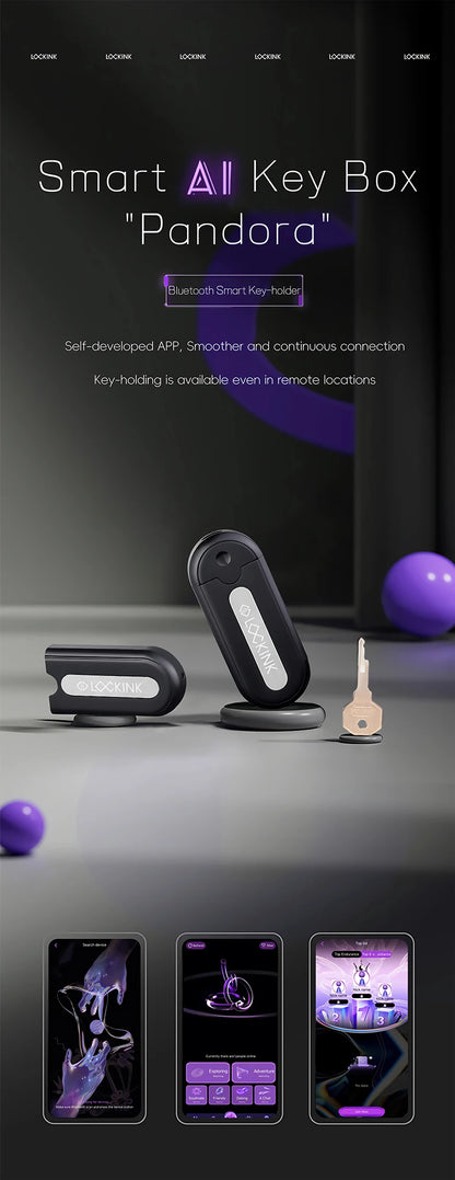 LOCKINK Smart APP Remote Control Key Box for Chastity Cage Chastity Device Key Safe Sexy Gadgets Key Holder BDSM Adult Sex Toys