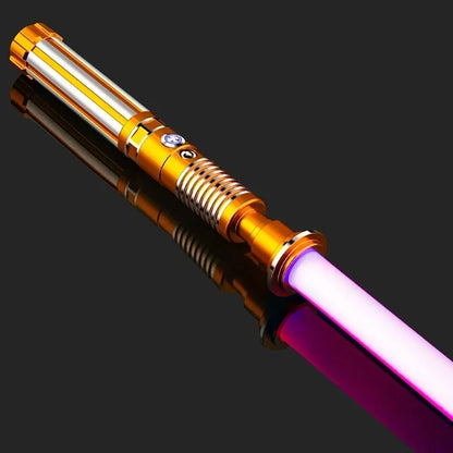 RGB Metal Lightsaber Dueling Smooth Swing Sword Sabre De Luz 16 Color Changing 16 Sounds FOC Rave Flashing Toy