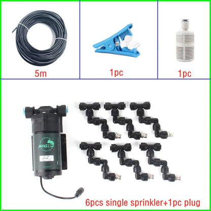 Reptile Rainforest Misting Spray System Greenhouse Humidification Cooling Nebulizer Irrigation Tools Terrarium Spraying Device
