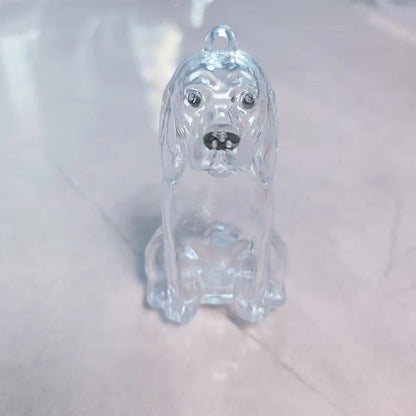 New Clear Puppy Hair Memorial Keepsake Capsule Pet's Dog Fur Container DIY Pendant Keychain Decor Pet Lovers Home Display Gifts