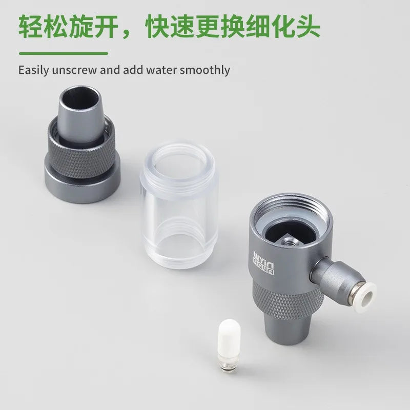 Aquarium CO2 Diffuser Observable Quick Insertion Anti Reflux CO2 External Nebulizer Fish Tank External CO2 Nebulizer Diffuser