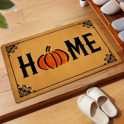 Autumn Maple Leaves Print Welcome Doormat Machine Washable Carpet for Living Room Bedroom Kitchen and Laundry Rug Floor Mat