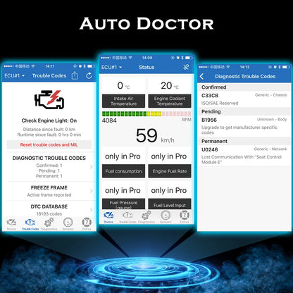 Viecar ELM327 V1.5 PIC18F25K80 Bluetooth 4.0 For IOS Android ELM 327 V 1 5 Car OBD 2 OBD2 Diagnostic Scanner Tools Code Reader