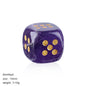 6pc 1.5cm Natural stone amethyst dice Agate tiger eye stone particle Guess the number of points gift good new wholesale