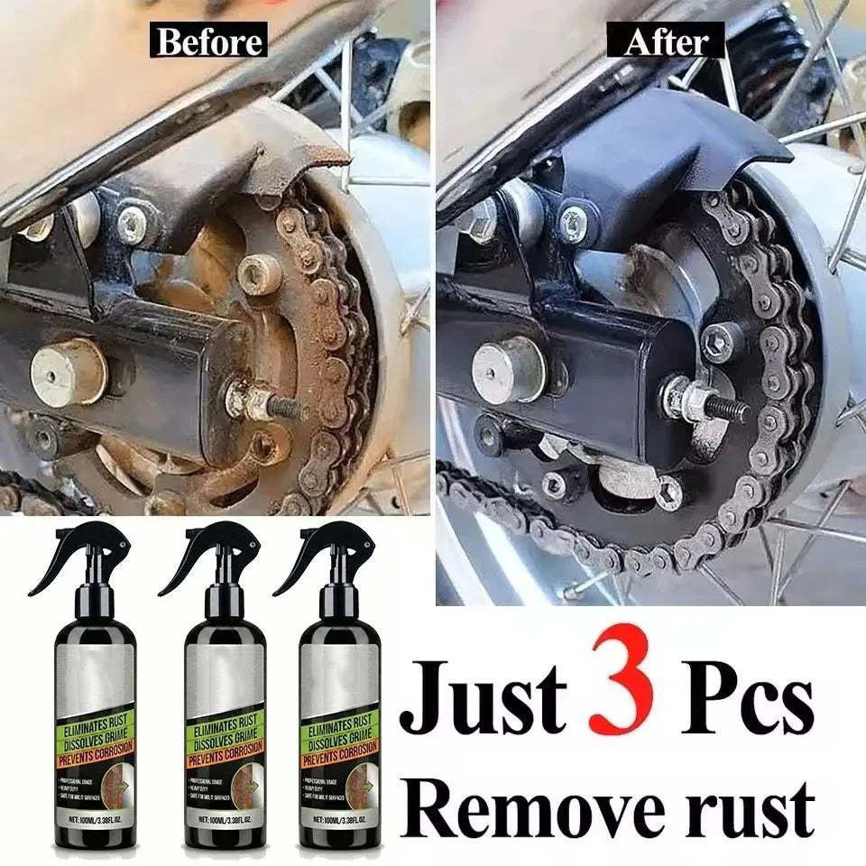 Multifunctional car rust remover used for removing rust providing surface protection on car brake pads iron metal surface 1/3PCS