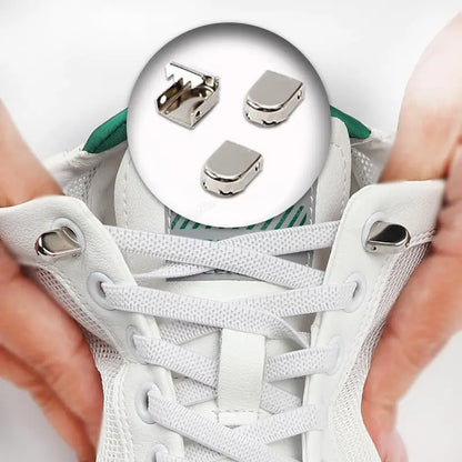 No tie Shoe laces Elastic laces Sneakers Flat Shoelaces without ties Quick Shoelace for Shoes Kids Adult One Size fits All Shoes